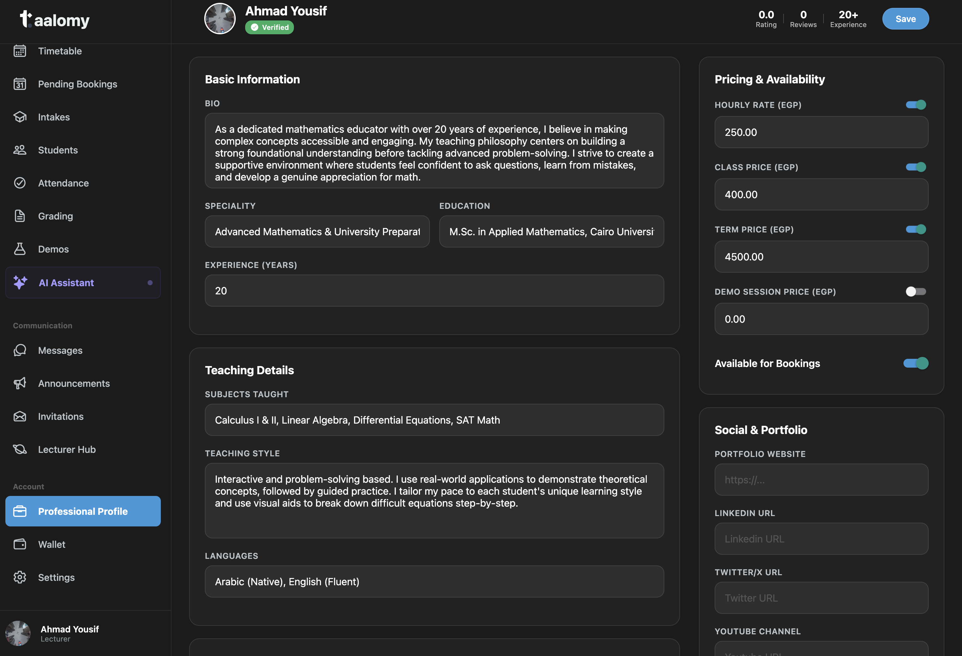 Taalomy UI